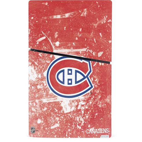 NHL Montreal Canadiens Frozen PS5 Slim Digital Edition Console Skin