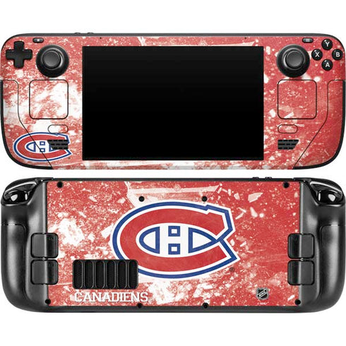 NHL Montreal Canadiens Frozen Steam Deck Handheld Gaming Computer OLED Skin