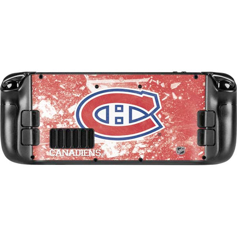 NHL Montreal Canadiens Frozen Steam Deck Handheld Gaming Computer Skin
