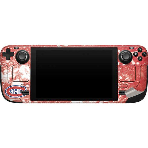 NHL Montreal Canadiens Frozen Steam Deck Handheld Gaming Computer Skin