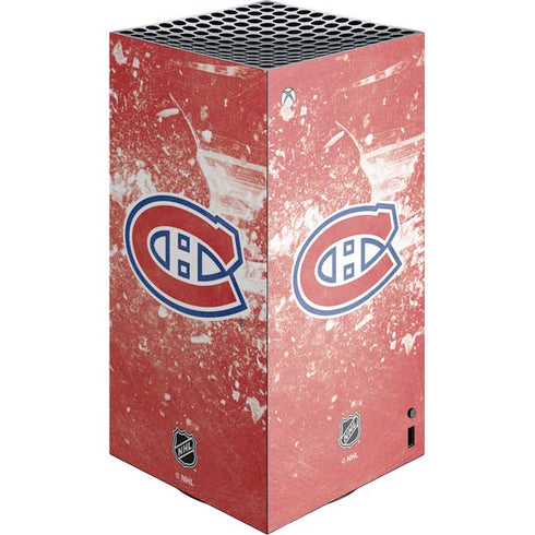 NHL Montreal Canadiens Frozen XBox Series X Digital Edition Console Skin