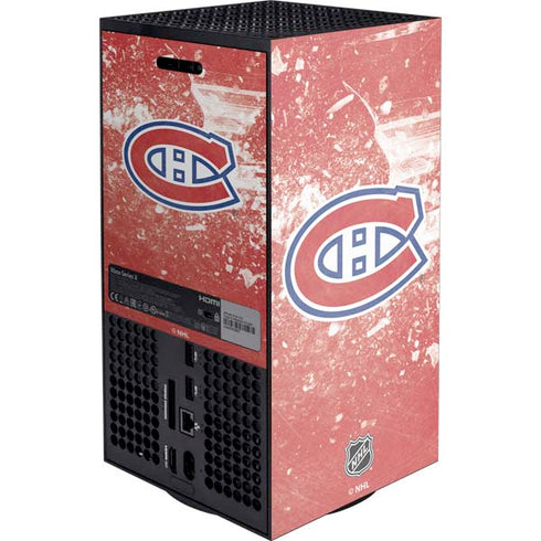 NHL Montreal Canadiens Frozen XBox Series X Digital Edition Console Skin
