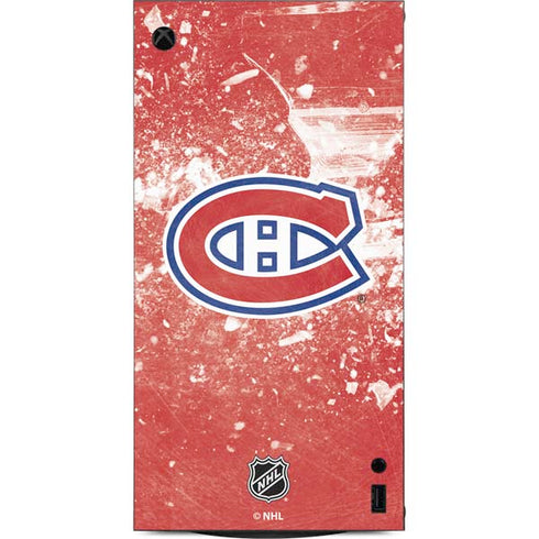 NHL Montreal Canadiens Frozen XBox Series X Digital Edition Console Skin