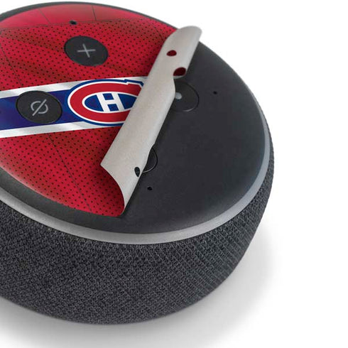 NHL Montreal Canadiens Home Jersey Amazon Echo Dot Skin