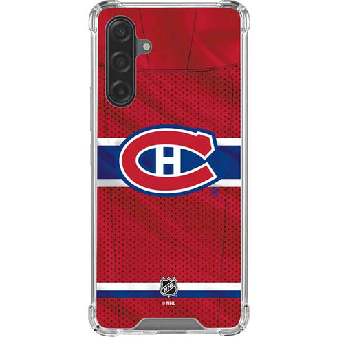 NHL Montreal Canadiens Home Jersey Galaxy A17 Clear Case