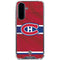 NHL Montreal Canadiens Home Jersey Galaxy A36 5G Clear Case