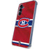 NHL Montreal Canadiens Home Jersey Galaxy A55 5G Clear Case