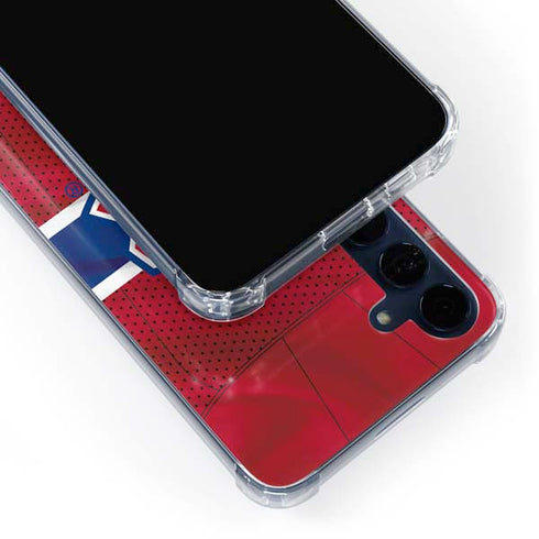 NHL Montreal Canadiens Home Jersey Galaxy A55 5G Clear Case