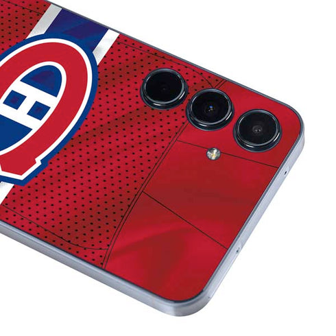 NHL Montreal Canadiens Home Jersey Galaxy A55 5G Skin