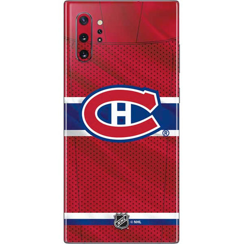 NHL Montreal Canadiens Home Jersey Galaxy Note 10 Plus Skin