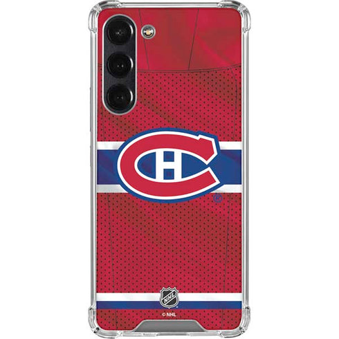 NHL Montreal Canadiens Home Jersey Galaxy S24 FE Clear Case