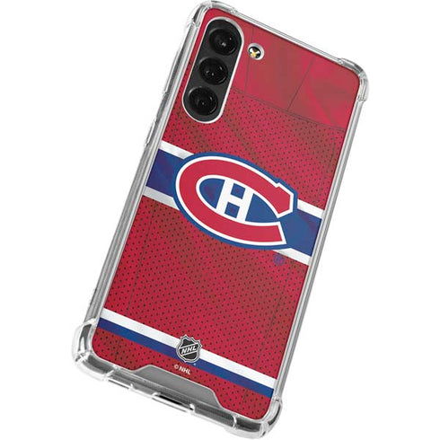 NHL Montreal Canadiens Home Jersey Galaxy S24 FE Clear Case