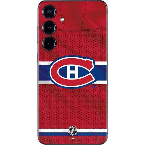NHL Montreal Canadiens Home Jersey Galaxy S25 Skin