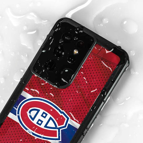 NHL Montreal Canadiens Home Jersey Galaxy S24 Ultra Waterproof Case