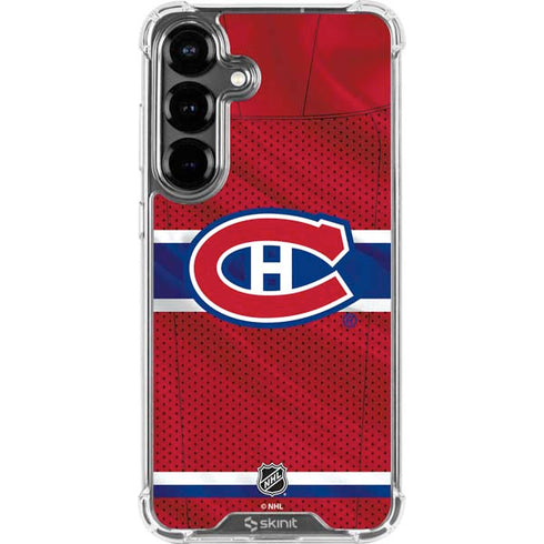 NHL Montreal Canadiens Home Jersey Galaxy S26 Plus Clear Case