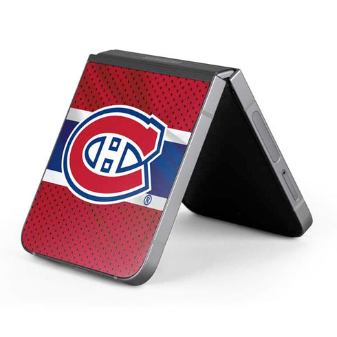NHL Montreal Canadiens Home Jersey Galaxy Z Flip6 Skin