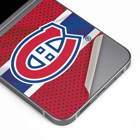 NHL Montreal Canadiens Home Jersey Galaxy Z Flip6 Skin