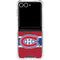 NHL Montreal Canadiens Home Jersey Galaxy Z Flip7 Clear Case