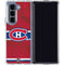 NHL Montreal Canadiens Home Jersey Galaxy Z Fold5 5G Clear Case