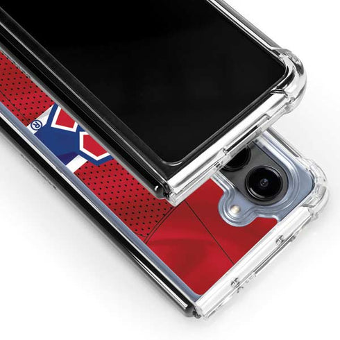 NHL Montreal Canadiens Home Jersey Galaxy Z Fold5 5G Clear Case