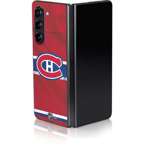 NHL Montreal Canadiens Home Jersey Galaxy Z Fold5 5G Skin