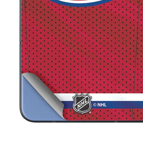 NHL Montreal Canadiens Home Jersey Galaxy Z Fold5 5G Skin