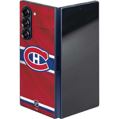 NHL Montreal Canadiens Home Jersey Galaxy Z Fold6 Skin