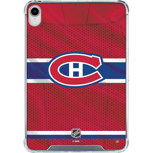 NHL Montreal Canadiens Home Jersey iPad 11th Gen (2025) Clear Case