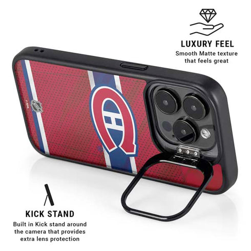 NHL Montreal Canadiens Home Jersey iPhone 14 Pro Max Kickstand Case