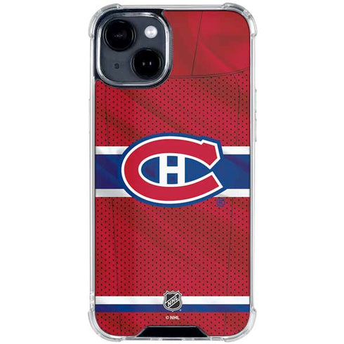 NHL Montreal Canadiens Home Jersey iPhone 15 Clear Case