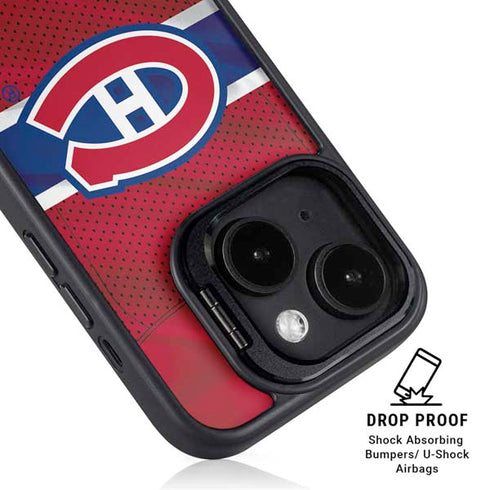 NHL Montreal Canadiens Home Jersey iPhone 15 Kickstand Case