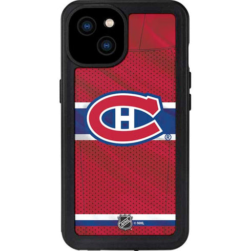 NHL Montreal Canadiens Home Jersey iPhone 15 Plus Waterproof Case