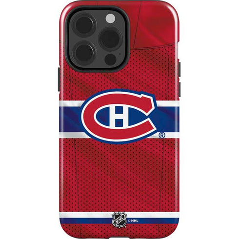 NHL Montreal Canadiens Home Jersey iPhone 15 Pro Impact Case