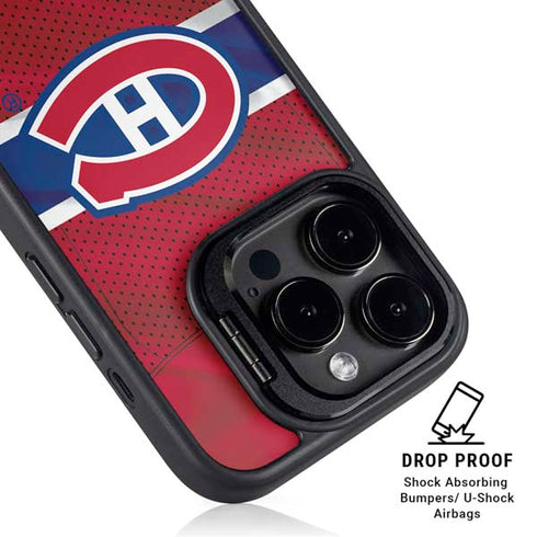 NHL Montreal Canadiens Home Jersey iPhone 15 Pro Max Kickstand Case