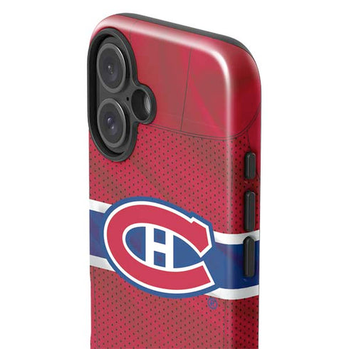NHL Montreal Canadiens Home Jersey iPhone 16 Impact Case