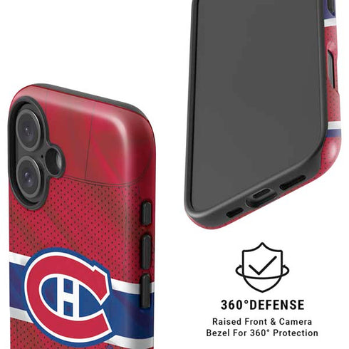 NHL Montreal Canadiens Home Jersey iPhone 16 Magsafe Impact Case