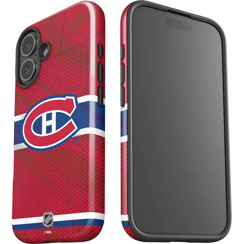 NHL Montreal Canadiens Home Jersey iPhone 16 Plus Impact Case