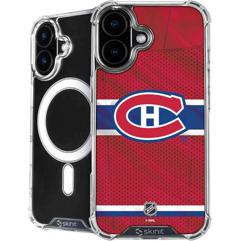 NHL Montreal Canadiens Home Jersey iPhone 16 Plus MagSafe Case