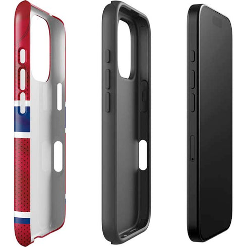 NHL Montreal Canadiens Home Jersey iPhone 16 Pro Impact Case