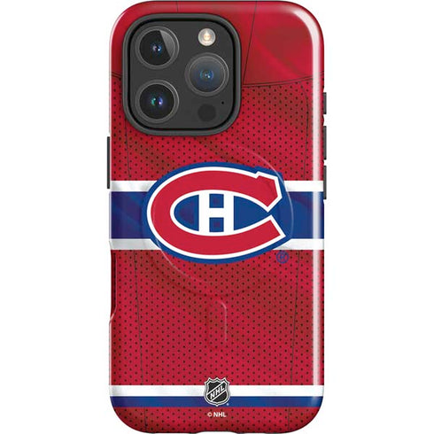 NHL Montreal Canadiens Home Jersey iPhone 16 Pro Magsafe Impact Case