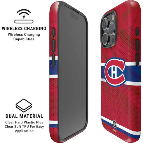 NHL Montreal Canadiens Home Jersey iPhone 16 Pro Max Magsafe Impact Case
