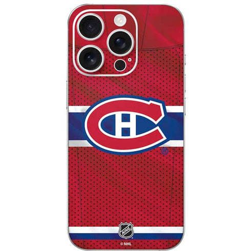 NHL Montreal Canadiens Home Jersey iPhone 16 Pro Skin
