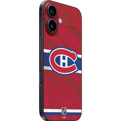 NHL Montreal Canadiens Home Jersey iPhone 16 Skin