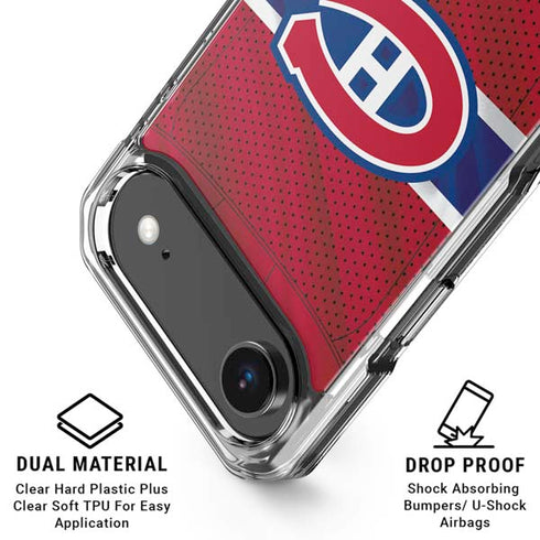 NHL Montreal Canadiens Home Jersey iPhone 17 Air Clear Case