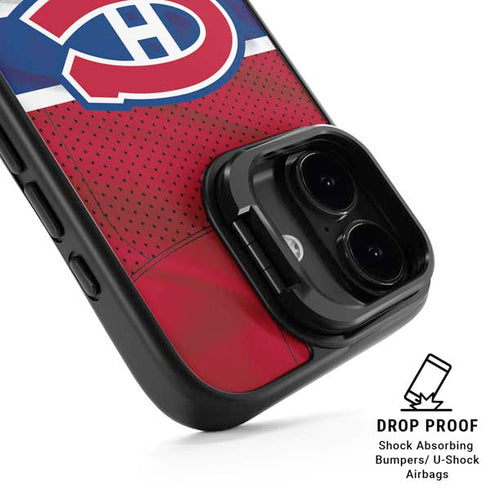 NHL Montreal Canadiens Home Jersey iPhone 17 Kickstand Case