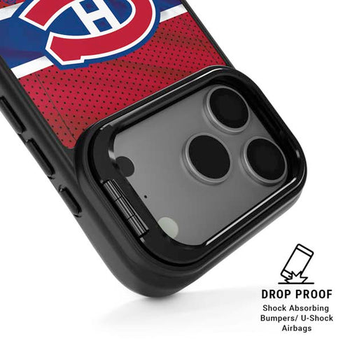 NHL Montreal Canadiens Home Jersey iPhone 17 Pro Kickstand Case