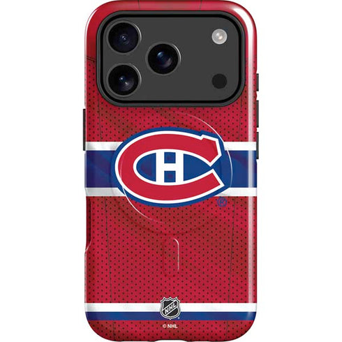 NHL Montreal Canadiens Home Jersey iPhone 17 Pro Magsafe Impact Case