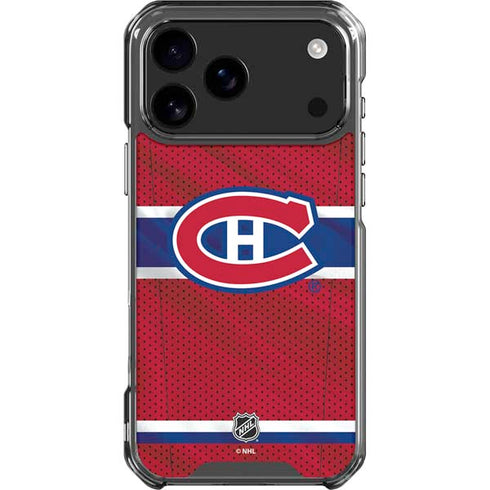 NHL Montreal Canadiens Home Jersey iPhone 17 Pro Max Clear Case