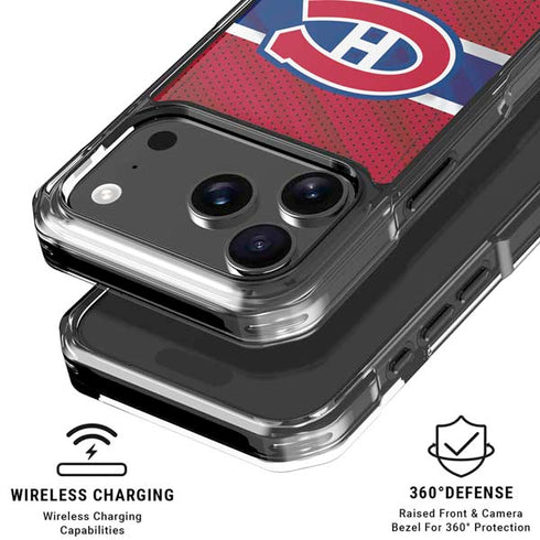 NHL Montreal Canadiens Home Jersey iPhone 17 Pro Max Clear Case