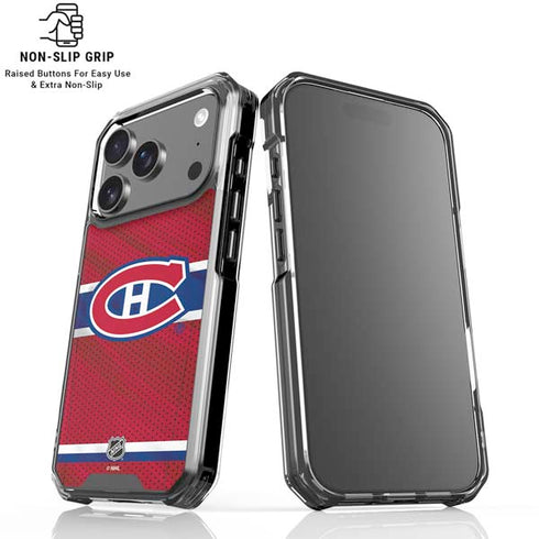 NHL Montreal Canadiens Home Jersey iPhone 17 Pro Max Clear Case